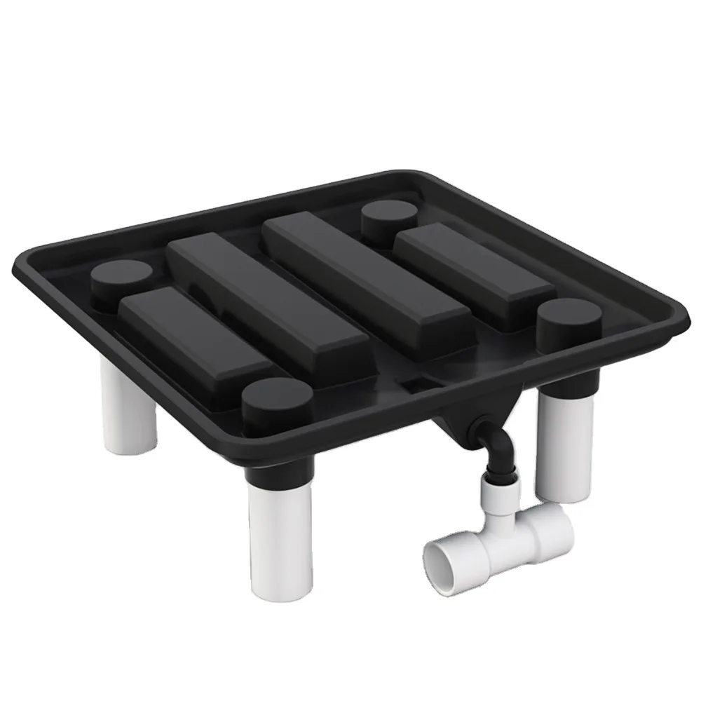 Runoff Tray ถาดรองกระถาง 15.5 นิ้ว ระบายน้ำดี ถาดวางต้นไม้ ลดพื้นเลอะ ขาตั้ง PVC แข็งแรง ติดตั้งง่าย - Image 2