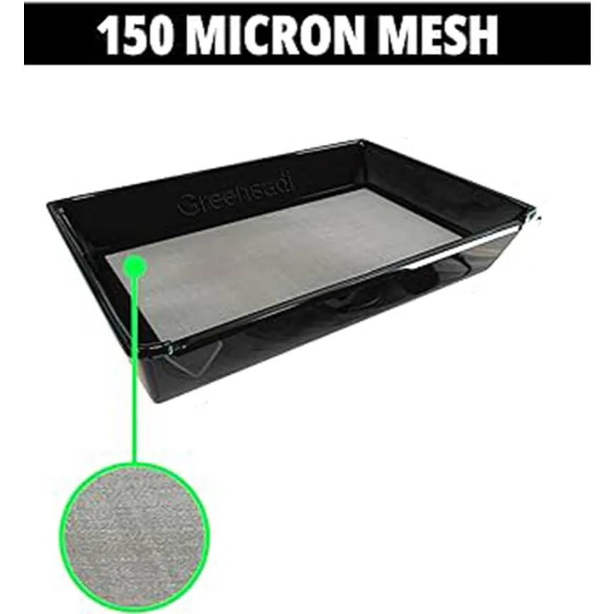ถาดทริม Trimming Tray Set 150 ไมครอน แถมกรรไกร 2 ชิ้น + แปรงปัด + แว่นขยาย Trim Bin ทริมดอกสมุนไพร - Image 3