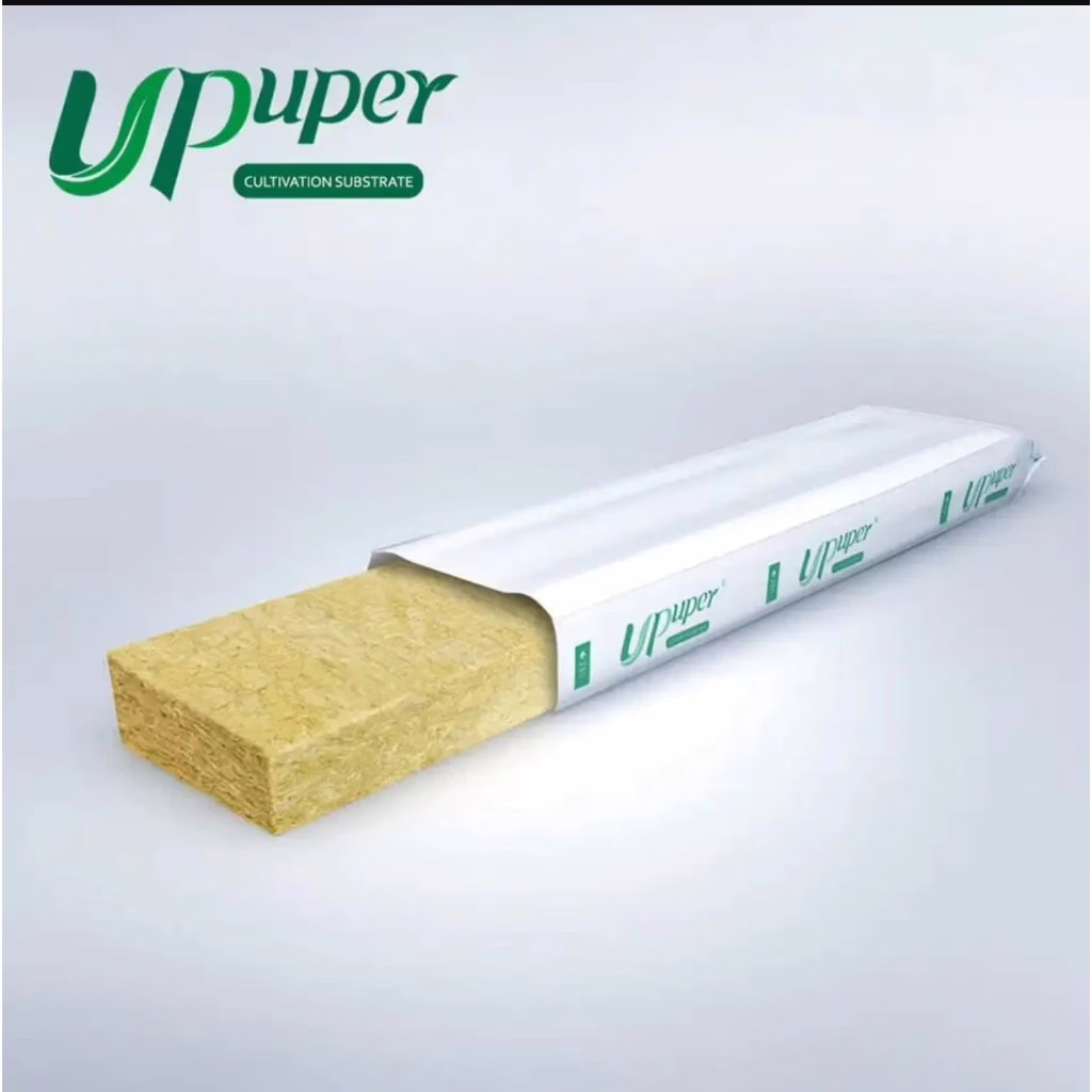 Rockwool Slab ขนาด 20cm x 100cm x 10cm ร็อควูล UPuper ใยหินปลูกต้นไม้ ไฮโดรโปนิกส์ รากเดินไวโตเร็ว - Image 2